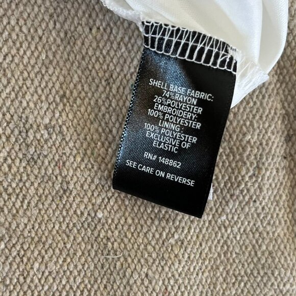 Torrid Woman's Plus-Size Floral Embroidered Smocked Peasant Blouse Sz 26 - Picture 8 of 10